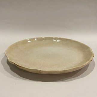 Leather finish Dinner Plate