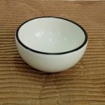 White Condiment U shape Bowl