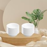 Ivory Round Rim Dip Bowl